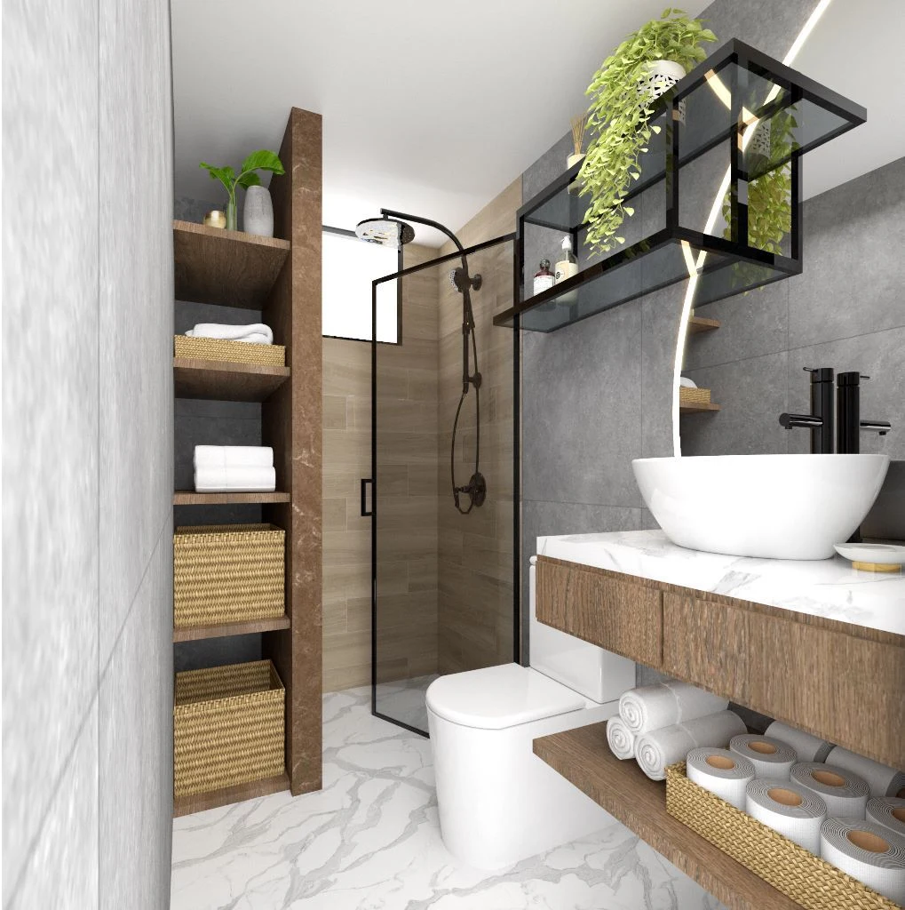Diseño de baño de visitas